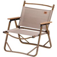 Naturehike Kermit Wood Grain Folding Chair Portable Leisure Armchair Outdoor Compact Aluminum Alloy Bcakrest Camping Chairs