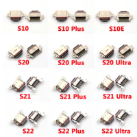 2Pcs/Lot Micro USB Connector Charging Port Jack Plug For Samsung S7 Edge S8 S9 S20 S10 S21 S22 Plus Ultra S10e Note 9 10 Plus