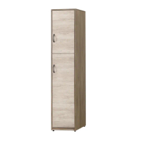 【綠活居】卡蘭 雙色1.3尺單門高衣櫃/收納櫃(左＆右二向可選)