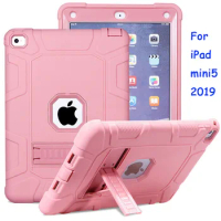 For iPad Mini 5 2019 Mini 4 Case Shockproof Silicone Heavy Duty With Stand Full Body Protective Shell for New iPad mini 5 mini 4