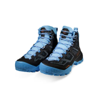 【Mammut 長毛象官方直營】Ducan High GTX 高筒登山健行鞋 女款 黑/自在藍 #3030-03481