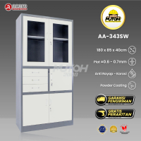 (KHUSUS CARGO) LEMARI ARSIP BESI 2 PINTU ACERO AA-343SW