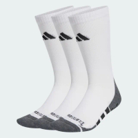 【adidas 愛迪達】襪子 中筒襪 運動襪 3雙組 PRF GRP CC CRW 白灰 JD9572
