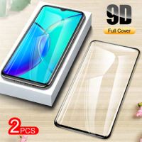 2PCS HD Tempered Glass Flims For Vivo Y27 4G Full Cover Black sealing edge Front Screen Protector For Vivo y27 5g Protector flim