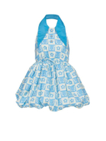 ชุดกระโปรงสั้นคล้องคอ รุ่น PF21D001LBL-F สีฟ้า ไซส์ Free Size