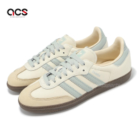 adidas 德訓鞋 Samba OG W 女鞋 米白 藍 復古 休閒鞋 焦糖底 愛迪達 JH7299