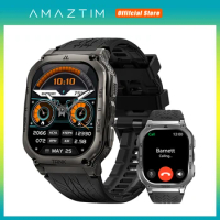 AMAZTIM TANK M3 Smartwatches For Men Smart Watch Women 480mAh Military AMOLED AOD Bluetooth Digital Fitness Electronic Watches