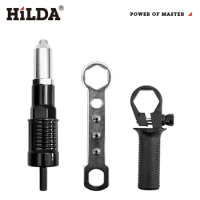 HILDA Electric Rivet Nut Gun Riveting Tool Cordless Riveting Drill Adaptor Power Tools Acessories Nail Gun Auto Rivet