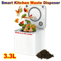 3.3L Kitchen Waste Composting Device Compost Machine Food Waste Trash Garbage Disposal Composter Shredder Crusher Disposer Kit