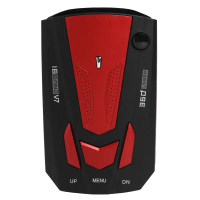 V7 Car Radar Detector English Russian Auto Speed Voice Alert Warning (Red)