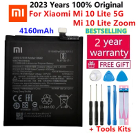 100% Original XIAO MI BM4R 4160mAh Phone Battery For Xiaomi Mi 10 Lite 10Lite 5G Zoom Replacement Batteries Bateria With Tools