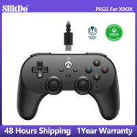 8Bitdo Pro 2 Wired Controller For Xbox Systeam Support For Xbox Series X/S,Xbox One,Windows 10/11 Gamepad With Hall Joystcik