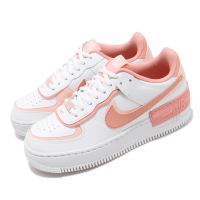 【NIKE 耐吉】休閒鞋 Wmns AF1 Shadow 女鞋 白 粉紅 拼接 解構 Air Force(CJ1641-101)