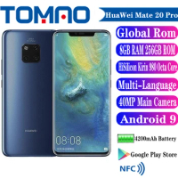 New Huawei Mate 20 Pro Global Rom SmartPhone 6.39" 6GB 8GB RAM 128GB 256GB ROM HiSilicon Kirin 980 4