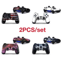 2pcs/lot Vinyl Skins for PS4 Gamepad Cover for PS4 Controller Sticker Decal Stickers For PS4 Control For PS4 Slim Skin Sticker