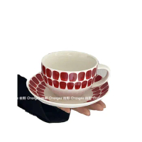 Medieval Red Dot Latte Cup