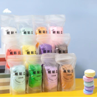100g/bag Colored Ultra-lightweight Paper Clay Air-dry Clay Does Not Mix Colors Simulated Jam Cream DIY Dessert Food Toy Material