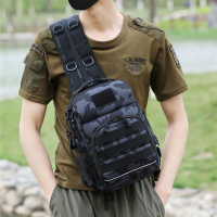男士斜挎包新款多功能路亞包專用包戶外迷彩雙肩包男單肩斜挎胸包-快速出貨