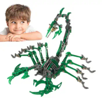 Metal Scorpion Puzzle Assembled Realistic DIY Model Kit Movable Joint Scorpion Puzzle Toys 3D Detachable Jigsaw Puzzles Model