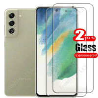 2PCS FOR Samsung Galaxy S23 S22 Plus S21 S20 FE Tempered Glass Protective ON GalaxyS20FE S21FE Screen Protector Film Cover