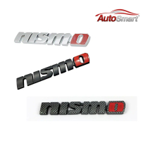 OO 3D Auto Metal Badge Emblem Simple Logo Sticker Decal Nismo Car Decoration