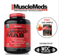 Musclemeds Carnivor Mass Beef Protein (6lbs & 10lbs) - Mass Protein, Whey Protein, Susu gym,- Free S