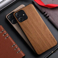 Case for Xiaomi Redmi 12 10 9 8 6 5 K60 K50 K40 K30 Pro Ultra funda bamboo wood pattern Leather cover for redmi 12 10 case capa