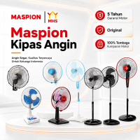 Maspion Kipas Angin Original Kipas Bediri Meja Tembok Kumparan Motor Tembaga Stand Fan BERGARANSI OR