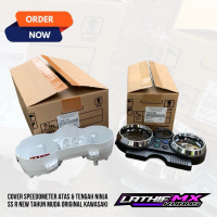 COVER SPEEDOMETER ATAS & TENGAH NINJA SS R NEW TAHUN MUDA ORIGINAL ATAS ( 25023-0082 ) TENGAH ( 1409