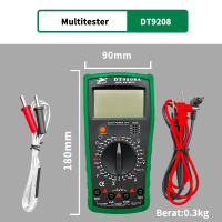 Diskon Produk FEIBAO Multitester Digital DT9208A Multimeter Avometer DT9208 dengan Ukuran 90mm x 180