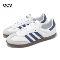 adidas 休閒鞋 Samba OG W 女鞋 白 深藍 復古 德訓鞋 愛迪達 JH5688