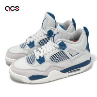 Nike 休閒鞋 Air Jordan 4 Retro GS 大童 女鞋 軍藍 4代 AJ4 HF4281-141