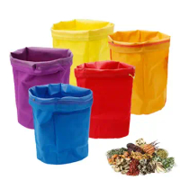 5pcs Reusable Herbal Extraction Bag All Purpose Food Strainer Soy Milk And Soup Gravy Broth Stew Filter Bone Broth Brew Bags