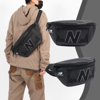 New Balance 斜肩包 Legacy Waist Bag 男女款 黑灰 側背包 腰包 PU 可調節 LAB21014BKK