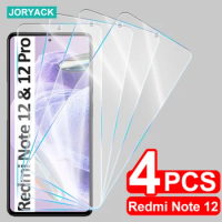 4PCS Screen Protector Tempered Glass For Xiaomi Redmi Note 12 Turbo 12 4G 11 Pro 10 10S 11S Glass Redmi Note 9 Pro 9s 8 7 Pro 8T