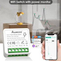Tuya MINI Smart Switch 2-way Control 16A Switch Tuya Smart Home Automation Sensor Works With Alexa Google Home