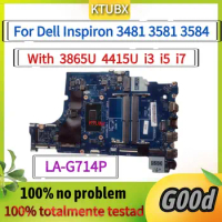LA-G714P/LA-G712P Motherboard.For Dell laptop 3581 3481 3584 3781 Laptop Motherboard.With CPU 3865 i3 i5 i7.100% tested