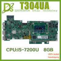KEFU T304UA Laptop Motherboard for ASUS Transformer 3 Pro T304 T304U Notebook MAINboard With I5-7200U I7-7500U 8GB-RAM 100% test
