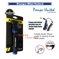 Pompa Mini United Frame Body Sepeda Satu Set Braket