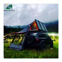 Best roof top tent vehicle side awning car trailer roof top tent 4-5 person car side tent