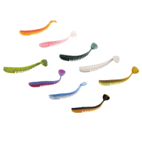 【RONIN 獵漁人】Wave Fish 50mm 2吋波動魚 T尾魚 一包20入(路亞 擬真假餌 精美塗裝 泳姿漂亮)