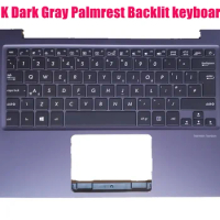 UK Dark Gray Palmrest Backlit keyboard for ASUS UX330U/UX330UA/UX330UAK 90NB0CW3-R30290