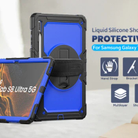Case for Samsung Galaxy Tab S8 Ultra/S9 Ultra 14.6 Inch, 3-Layer Rugged Military Grade Shockproof Case for Tab S8 Ultra/S9 Ultra