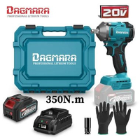 MJ Dagmara 1/2 Inch Heavy Duty Cordless Impact Wrench Electric Impact Wrench Socket Brushless Bor Mu
