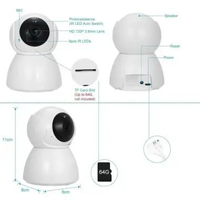 V380 - CCTV Pro IP Camera Mini Smart Indoor HD 1440P 8MP PTZ With 360° Tracking Camera View V380