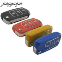 jingyuqin Flip Folding 3 Buttons Remote Car Key Shell For Volkswagen VW Jetta Golf Passat Beetle Polo Bora Fob Case