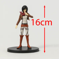 6.3"Attack on Titan PVC Statue Figure Mikasa Ackerman Model Toy Anime