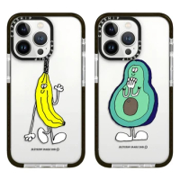 Greetings Banana Shy Avocado Case For iPhone 15 14 13 12 11 Pro X XS XR Max 7 8 Plus SE 2020 2022 Soft TPU Shockproof Back Cover