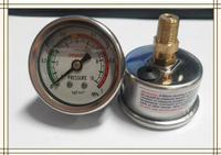 注塑機濾油器壓力表油壓表1MPA/10KG表面40液壓表充油表濾芯1/8牙