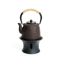 鐵壺 純手工櫻花樹0.9L煮茶燒水壺日本南部手工生鐵茶壺做工精細
